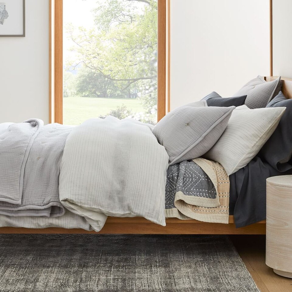 Dreamy Gauze Cotton Bedspread & Pillowcases west elm United Kingdom